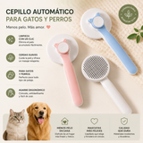 Cepillo Autolimpiable para Perros y Gatos — Quita el Pelo Muerto con un Clic